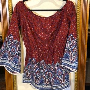 GORGEOUS bell sleeve shorts romper